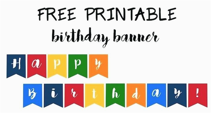 happy birthday banner template printable