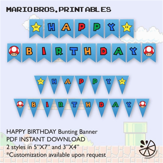 super mario brother birthday party