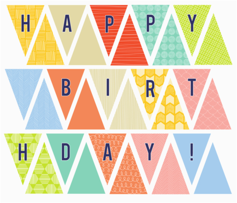 Happy Birthday Banner Template Printable Pdf | BirthdayBuzz