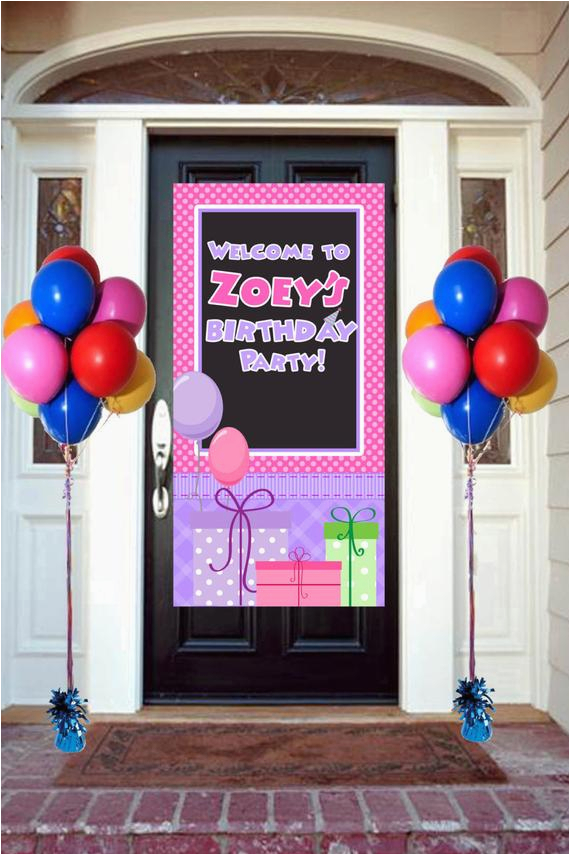 happy birthday door banner birthday