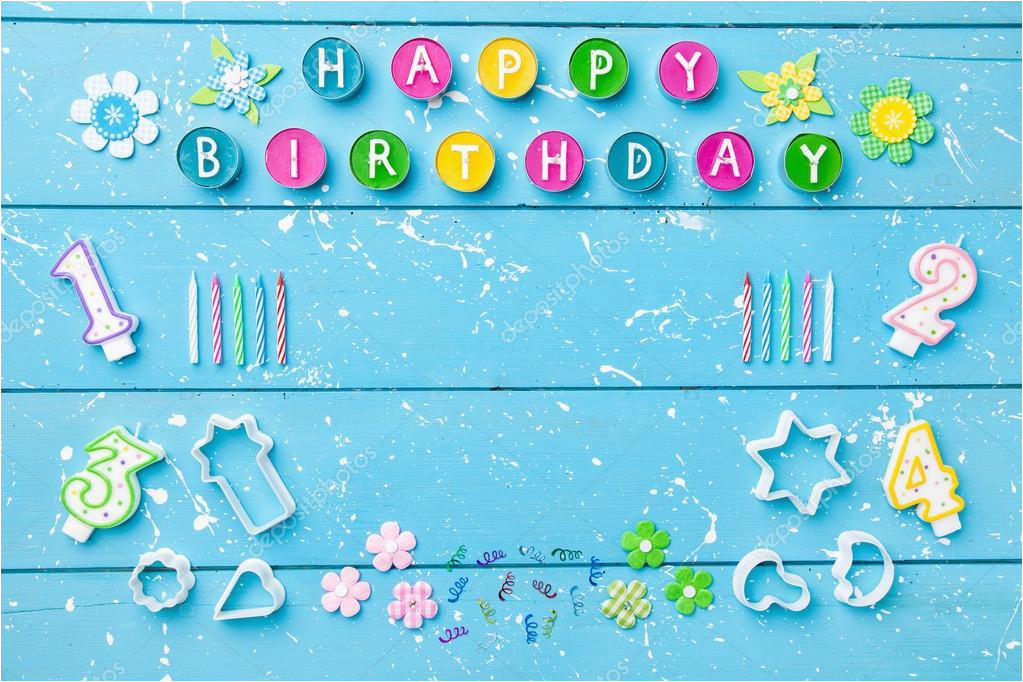 stock photo colorful happy birthday background