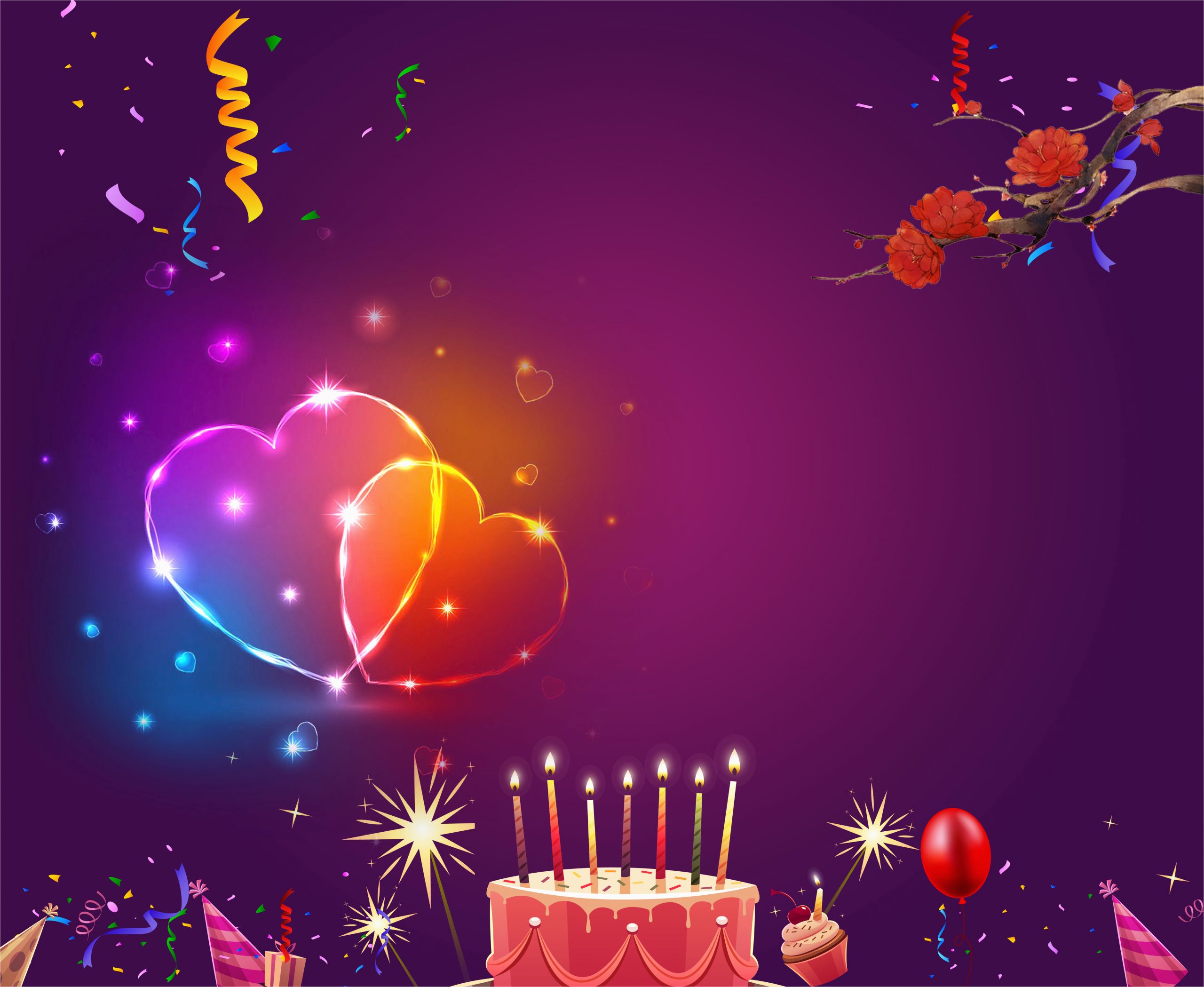 birthday poster background material 619091