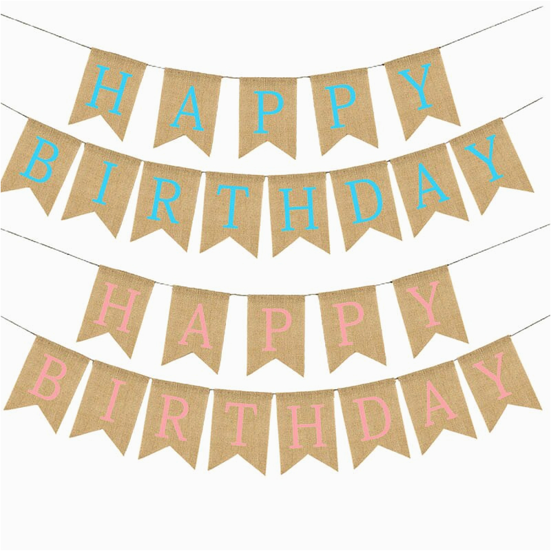Happy Birthday Banner with Baby Photo 1 Set Cute Baby Kids Happy ...