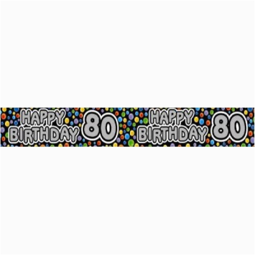 happy 80th birthday banner