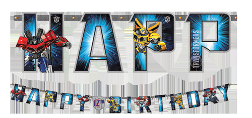 transformers add an age happy birthday banner