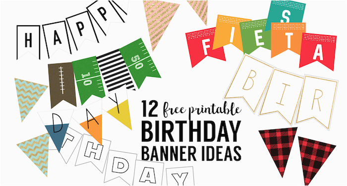 free printable birthday banner ideas