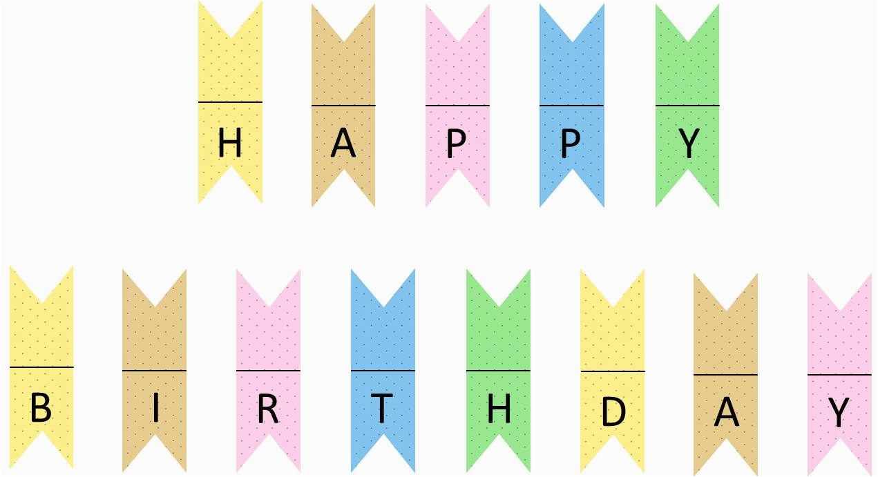 happy birthday mini bannercake banner