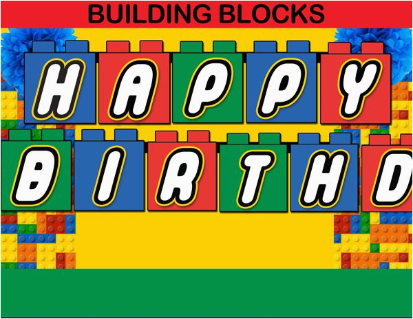 Happy Birthday Lego Font Banner 30 Best Images About Lego Birthday ...