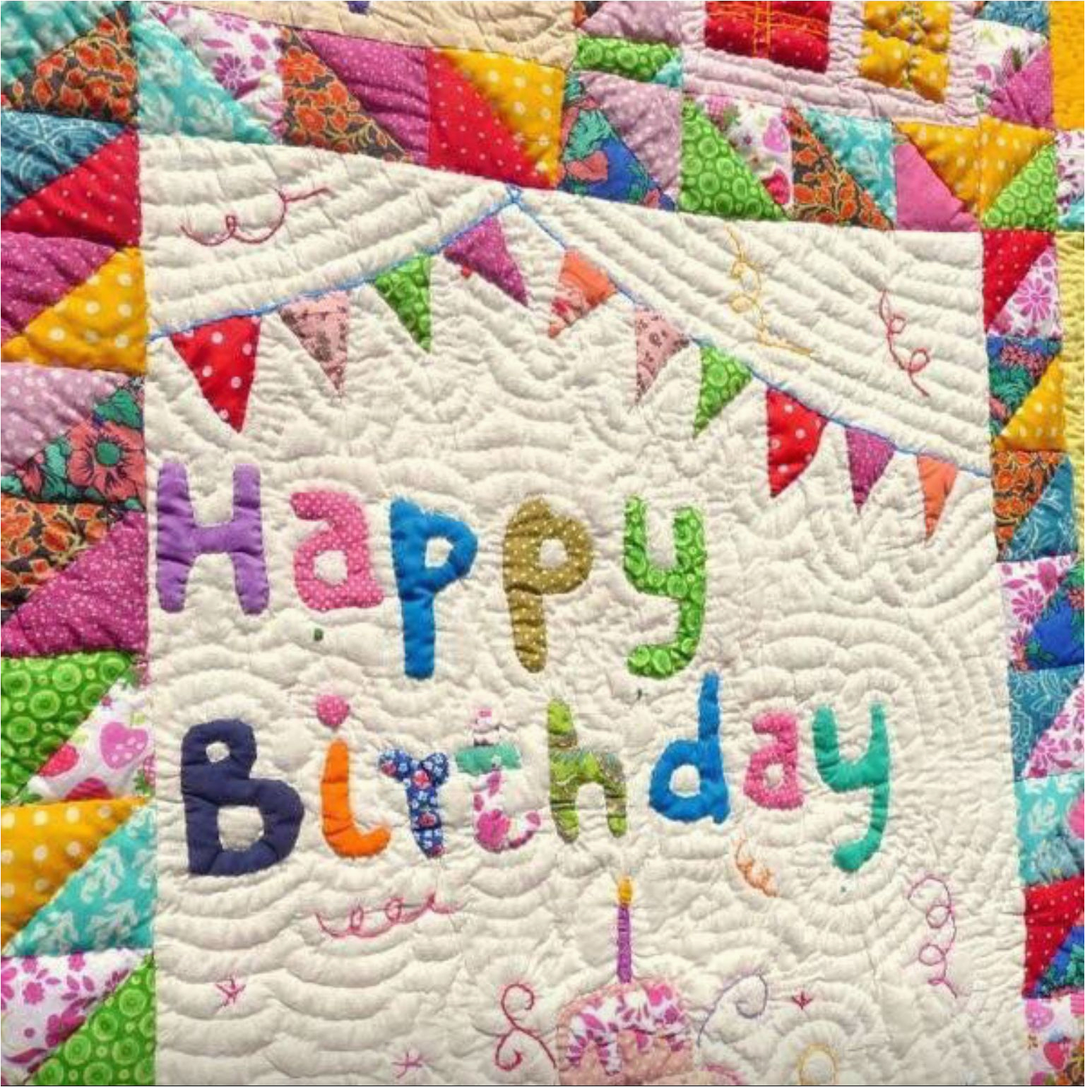 Happy Birthday Quilt Banner | BirthdayBuzz