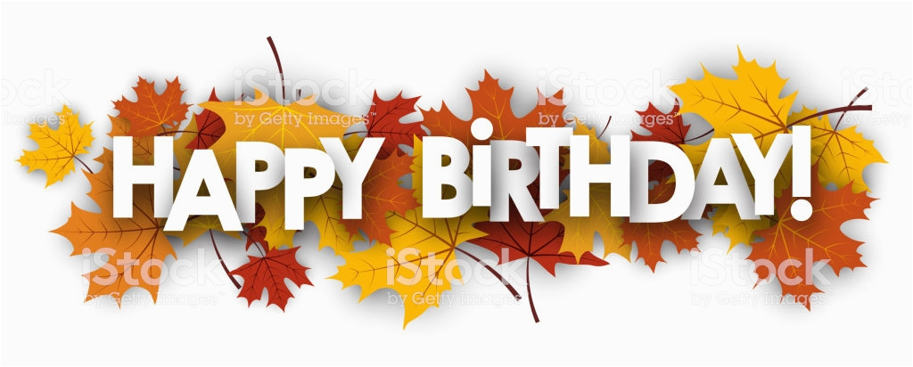 happy birthday banner with leaves gm859759808 142151805