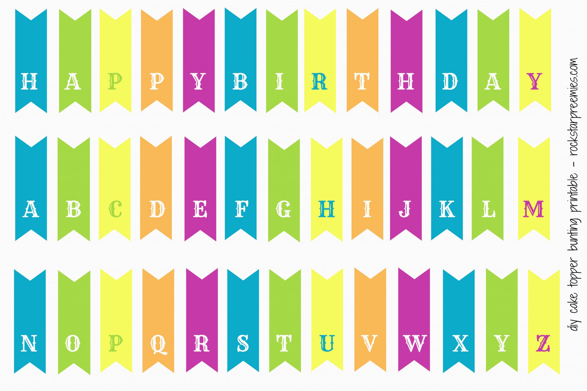 Free Birthday Bunting Printable