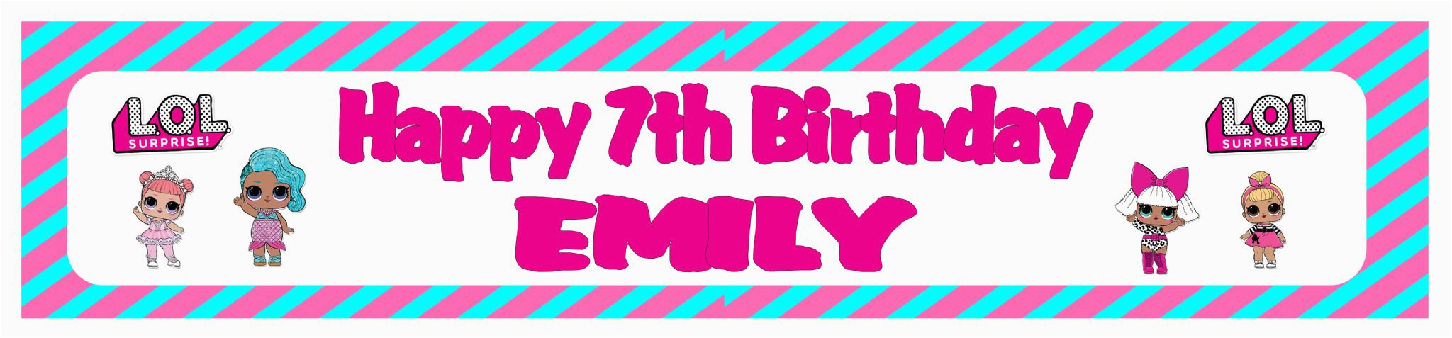 personalised lol surprise dolls banner 5767 p