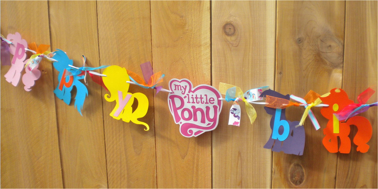 my little pony birthday party banner