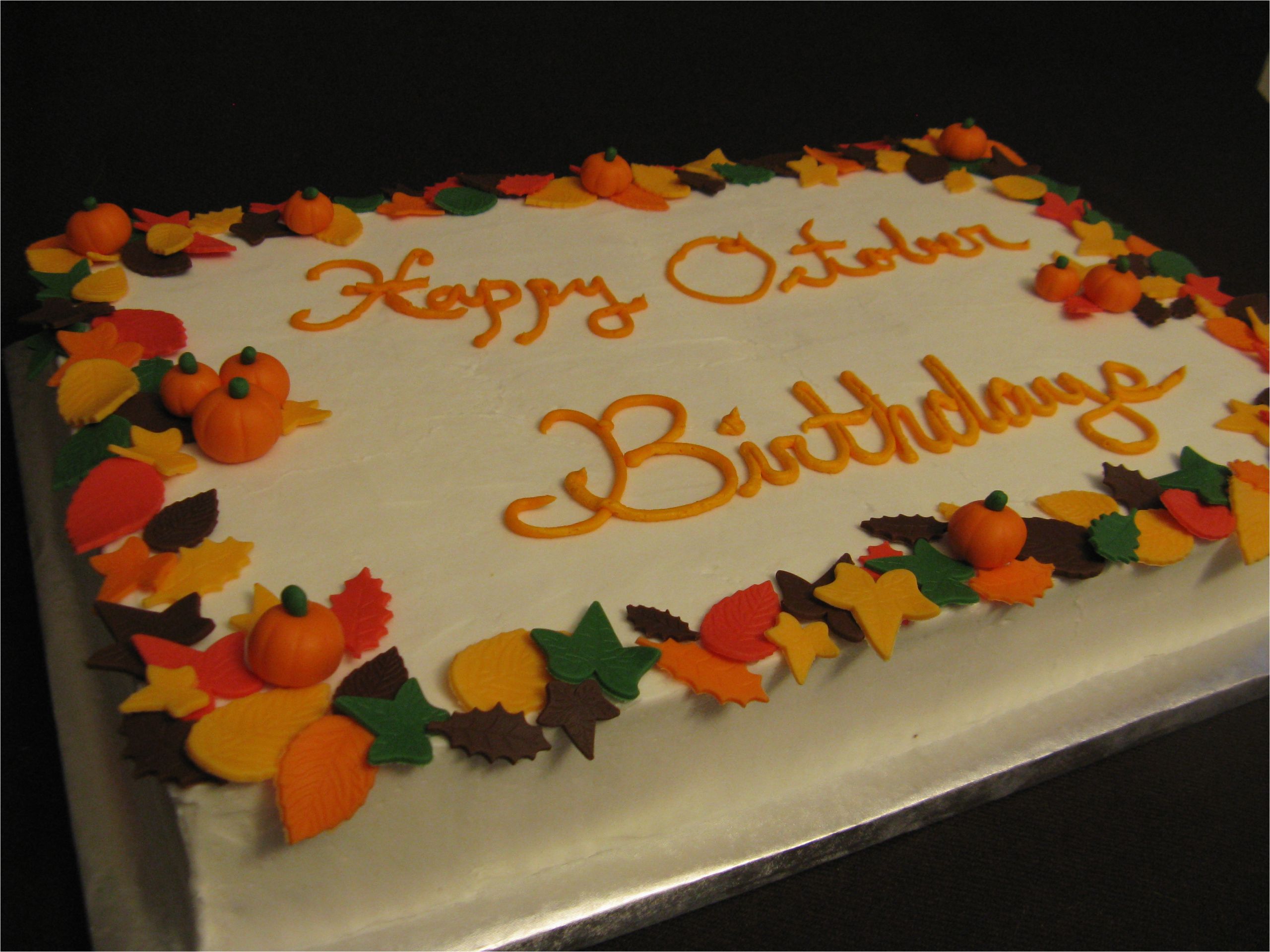 post happy october birthday cake cakes 366399