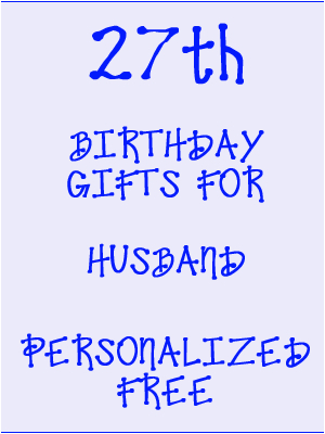 husband 27th birthday