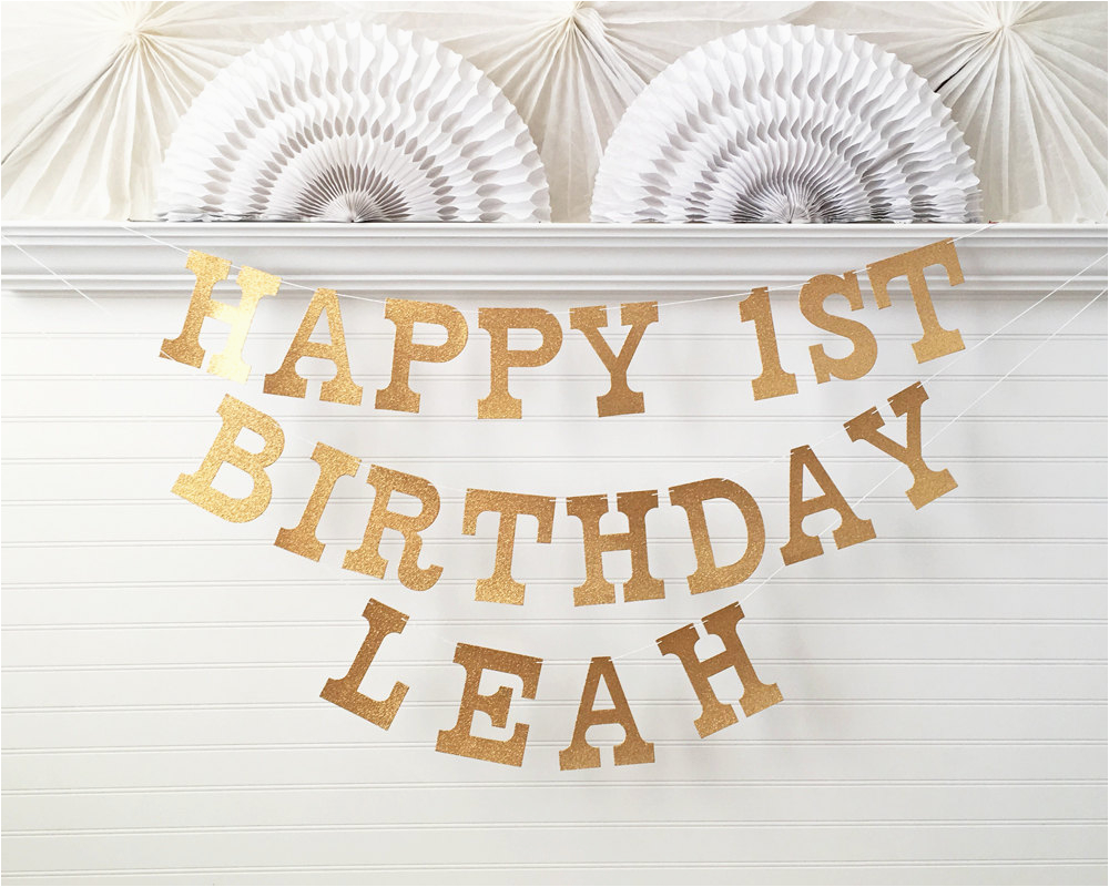 custom birthday banner glitter 5 inch