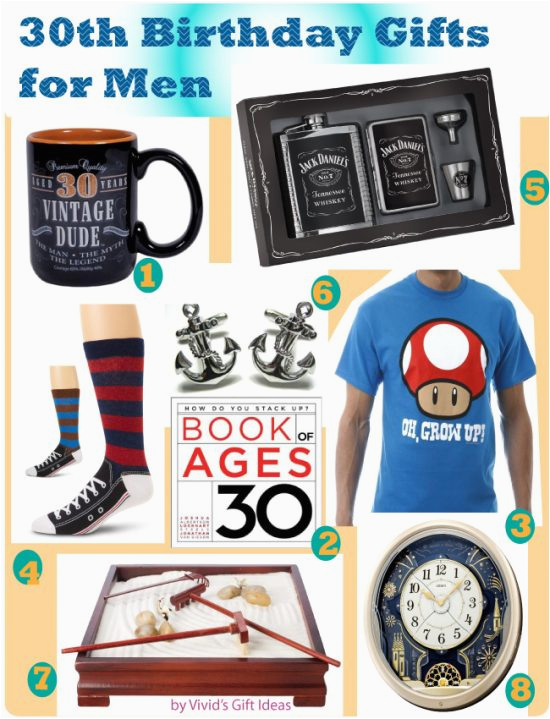 30th birthday gifts for men