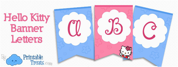 hello kitty banner letters