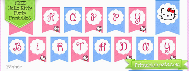 hello kitty birthday party printables