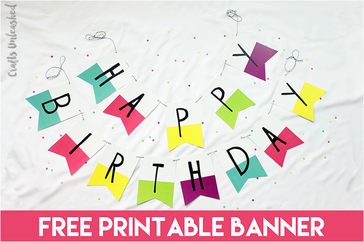 printable happy birthday banner letters pdf free printable