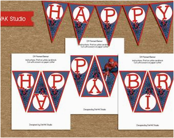 search q spiderman birthday banner