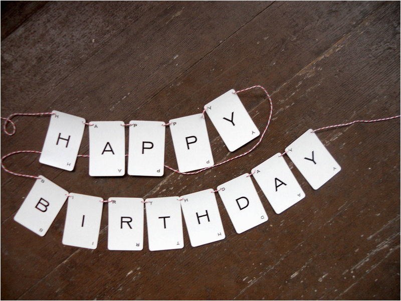 vintage paper banner happy birthday