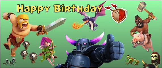 clash of clans birthday banner generic