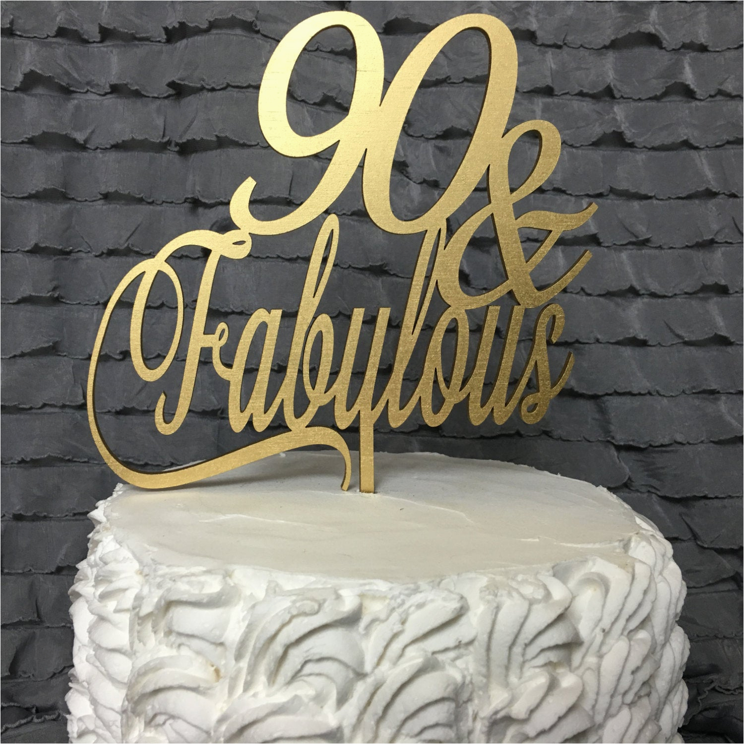 90th cake topper 90 fabulous cake topper