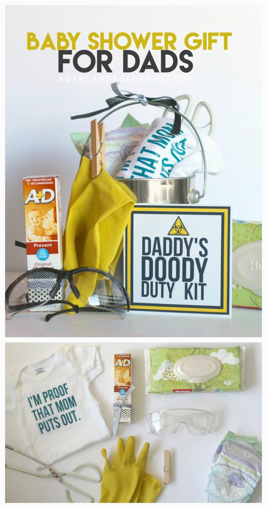 funny baby shower gift daddy doody duty kit