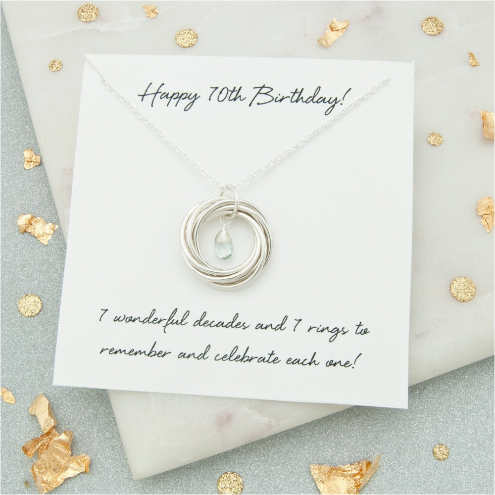 70th birthday gifts for women 70th
