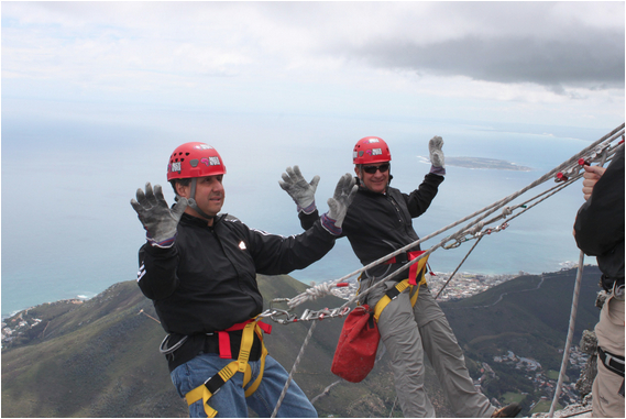 abseiling table mountain