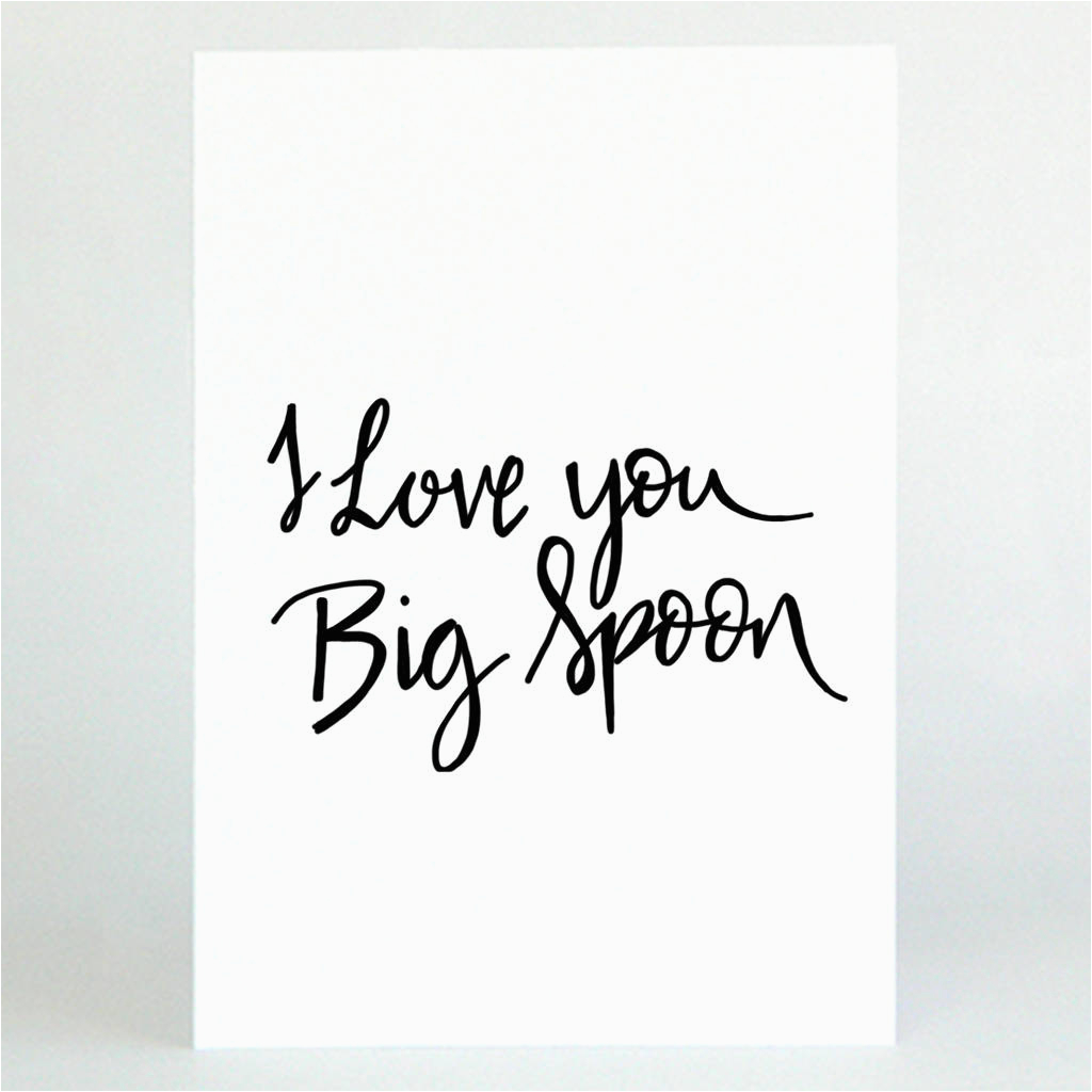 big spoon valentines day card
