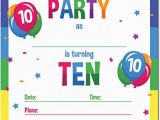10 Year Old Boy Birthday Invitations 10th Birthday Invitations Hola Klonec Co