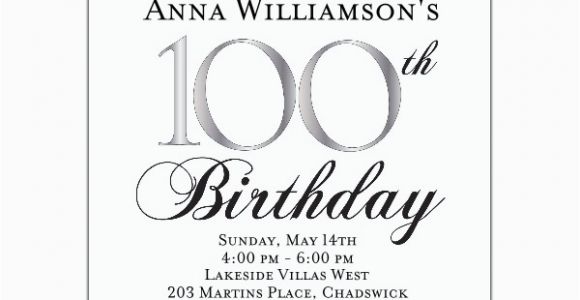 100 Birthday Invitation Cards 100th Birthday Invitation Wording First Birthday Invitations