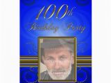 100 Birthday Invitation Cards 100th Birthday Party Invitation Zazzle