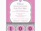 100th Birthday Invitations Ideas Celebrate Her Century 100th Birthday Invitations Paperstyle