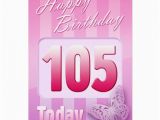 105th Birthday Card Happy 105th Birthday Grand Mother Great Aunt Mom Card Zazzle