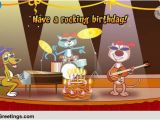 123 Free Birthday Greeting Cards with Music A Rocking Birthday Band Free songs Ecards Greeting Cards
