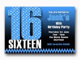 16th Birthday Party Invitations for Boys Personalised Boys Girls 16th Birthday Party Invitations