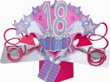 18th Birthday Cards for Girls 3d Pop Up Card Happy 18th Birthday Girl Celebration 18