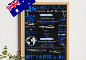 18th Birthday Gifts for Him Australia 18th Birthday Gift Etsy