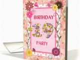 19th Birthday Invitations 19th Birthday Party Flowers and butterflies Card 945628