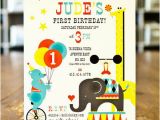 1st Birthday Circus Invitations Circus themed 1st Birthday Invites Invitation Crush