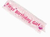 1st Birthday Girl Sash 1st Birthday Girl Sash Apparel Costume Accessories