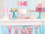1st Year Birthday Decorations Donut themed First Birthday Party Idea