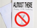 20th Birthday Card Ideas 20th Happy Birthday Card Almost to Drinking Age Martini