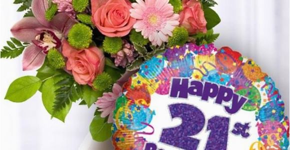 21 Birthday Flowers 21st Birthday Flowers and Balloon Available for Uk Wide