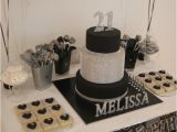 21st Birthday Decorations Black and Silver Little Big Company the Blog A Black and Silver themed