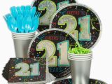 21st Birthday Decorations Cheap 21st Birthday Standard Party Tableware Kit Serves 8 Ebay