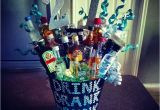 21st Birthday Gifts for Him Jewellery 21st Birthday Alcohol Bouquet for Him Alcohol Glitter